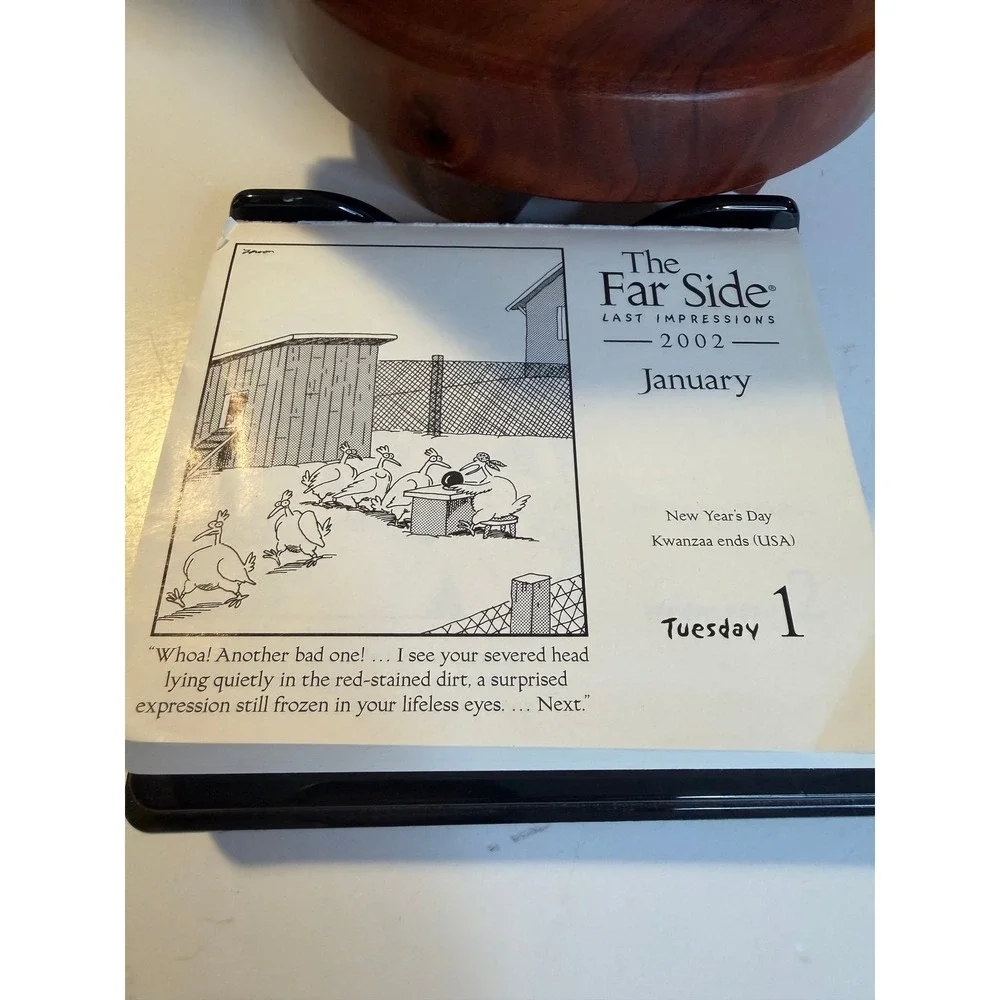 The Far Side Last Impressions 2002 17th Final Off The Wall Desk Calendar
